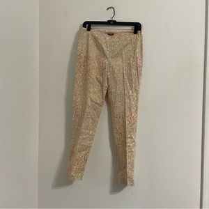 NWT J. Jill Khaki Flower Print Pants | Size: 2